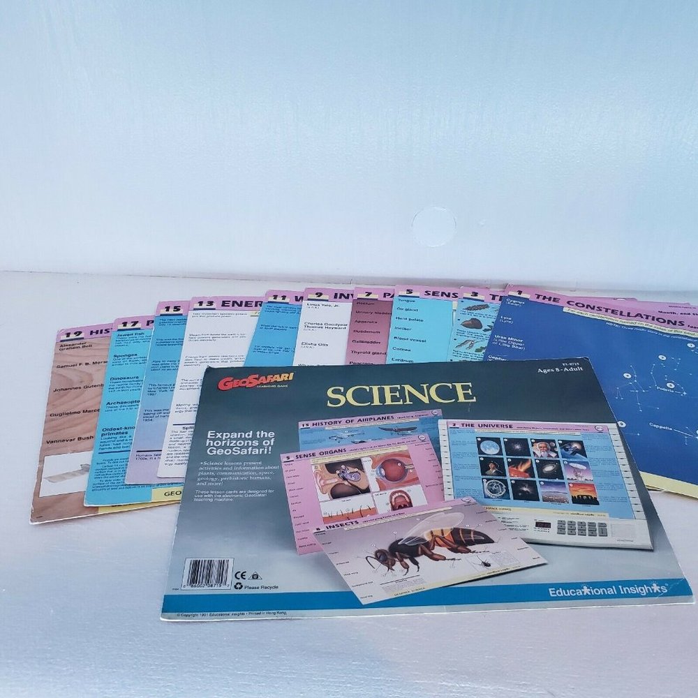 Geosafari Learning Game Science 10 Cards Pages, 20 Lessons EI-8715
